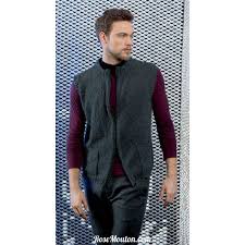 100% laine mérinos référence : Modele Gilet Sans Manches 24 Catalogue 224 Lang Yarns Gilet Sans Manche Tricot Gilet Sans Manche Tricot Sans Manche Homme