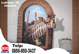  0856 850 3437 Jasa Lukisan 3d Jerapah Majalengka Mural Lukisan Karya Seni Fantasi