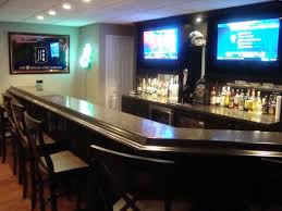 Not all basement bar ideas need to have a sports or booze vibe. My Newly Finished Basement Sports Bar Basement Sports Bar Basement Bar Designs Basement Design