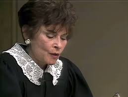 Judge Judy before her show as the supervising judge in the Manhattan  division’s family court