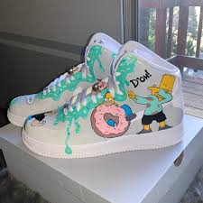 Discover (and save!) your own pins on pinterest Custom Air Force Ones Simpsons Donut Drip Dragonball Etsy