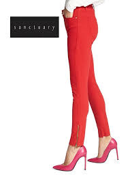 Sanctuary Red Social Ankle Zip Ankle Style No Qp522d50sre Skinny Jeans Size 35 14 L