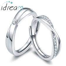 Infinity Promise Rings For Couples 925 Sterling Silver X Wedding Ring Band With Cubic Zirconi Amethyst Ring Engagement Promise Rings For Couples Wedding Rings