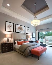 Bedroom ideas brown leather bed home delightful. 45 Grey And Coral Home Decor Ideas Digsdigs