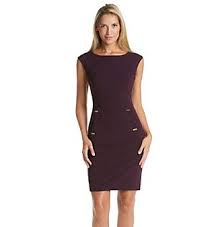 Calvin Klein Hardware Accent Crepe Dress Dresses For Work Crepe Dress Fashion