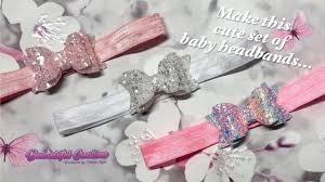 I'm lydia from telafante here to share my easy hair bow tutorial. Hair Bow Tutorial How To Make Baby Headbands With Glitter Fabric Bows Youtube