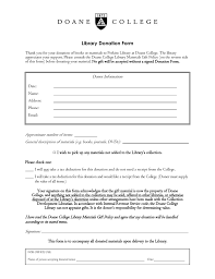 Thank you for donation letter is an important letter as it helps to show your gratitude to your donors. Library Donation Form