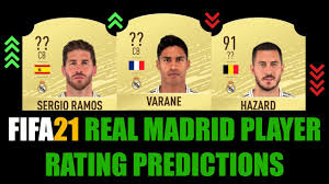 Fifa 21 fifa toty fifa ultimate team gutenberg. Fifa 21 Real Madrid Players Rating Prediction W Hazard Varane Sergio Ramos Odegaard Mendy Youtube