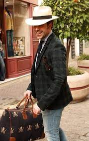 Fernandez Y Roche S Street Style We Are Starting To See Panama Hats On The Street Summer Is Here Seville Spain Javier Outfits With Hats Panama Hat Roche
