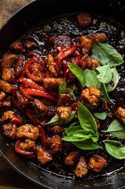 Thai Basil Sesame Cashew Chicken With Coconut Rice Recipe Cashew Chicken Half Baked Harvest Recipes Harvest Recipes