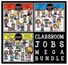 Classroom Jobs Clip Art Mega Bundle Educlips Clipart Classroom Jobs Classroom Jobs In Art