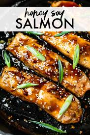 Honey Soy Salmon The Almond Eater In 2020 Salmon Recipes Pan Seared Seared Salmon Recipes Salmon Recipe Pan