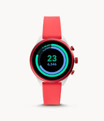 Available in our signature leather bands, beautiful stainless. Fossil Sport Smartwatch 41mm Red Silicone Ftw6027 Fossil