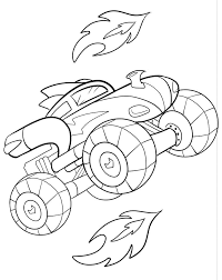 The mohawk warrior truck has an uncanny resemblance to george balhan, the. Rocket Monster Truck Coloring Page Free Printable Coloring Pages For Kids