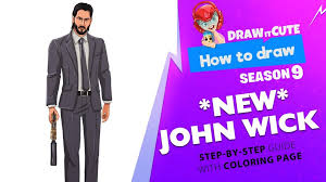 Players who have the john wick skin can pose an intimidating figure, as it's seen as a symbol of their experience and commitment to the game. How To Draw New John Wick Fortnite Season 9 Draw It Cute