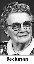 MILDRED BECKMAN Obituary (2011)