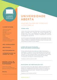 Aqui poderá obter informações relacionadas com o concurso nacional de acesso do ensino superior,. Universidade Aberta Preparacao Para O Acesso Ao Ensino Superior