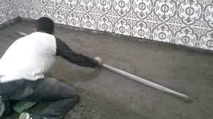 تهيئة الارضية بالرمل والاسمنت لتركيب الپرسالين او السيراميك بالمادة اللاصقة Youtube