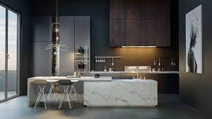 This island can also be called a multifunctional table located in the middle of the kitchen, so it is convenient to move inside the working triangle (refrigerator, sink, cooking area). Modern Kitchen Island Extension Novocom Top