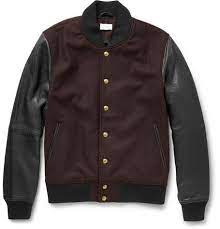 Club Monaco Leather And Wool Blend Bomber Jacket Mr Porter Muzhskaya Odezhda Odezhda