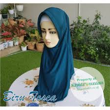Maybe you would like to learn more about one of these? Hijab Instan Jilbab Instan Bergo Biru Tosca Shopee Indonesia