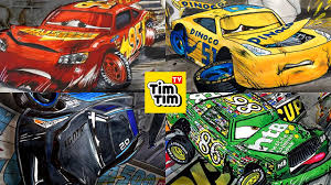 Cars 2 shu todoroki coloring pages. How To Draw Cars Crash Scene Claude Scruggs Landed On Todd Marcus S Roof Drawing Kids Coloring Pages By Tim Tim Tv