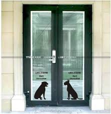 free shipping pet glass sliding door pet beauty decoration pet shop window glass door sticker grilles applique window stickers sliding glass door sliding doors