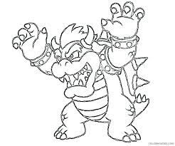 Download bowser coloring pages online and use any clip art,coloring,png graphics in your website, document or bowser jr coloring page. Mario Bowser Coloring Pages Games King Koopa Bowser Printable 2021 0399 Coloring4free Coloring4free Com