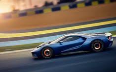 Ford Gt Sports Car On Track Ford Gt Sports Car Car
