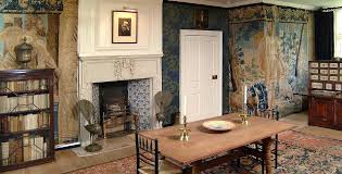 The william morris' green dining room from 1866 in the victoria & albert museum. Kelmscott Manor Cotswolds