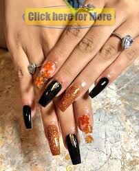 Most popular nail art design ideas 2020. November Nail Idea November Nails November Nail Designs Fall Acrylic Nails