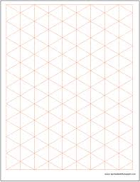 Isometric Graph Paper Template Isometric Graph Paper Paper Template Printable Graph Paper