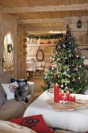 Addobbare Casa In Montagna A Natale Natale Country Chalet Di Natale Natale Intimo