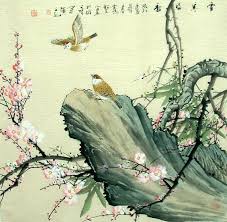 Resultado de imagen para pintura chinas con pajaros