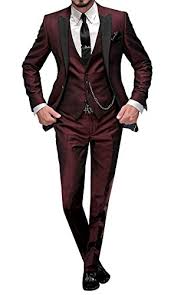 Whether you're getting dressed for a summer wedding, a white party or just want to look sophisticated in the warmer months.well guess what, you're going to need. George Mens Suits Wedding Party Suits Tuxedos 5 Piece With Blazer Waistcoat Trouser Tie Amp Pocket Square 002 Burgundy M Buy Online In Guernsey At Guernsey Desertcart Com Productid 58602045