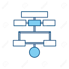 Organization Chart Isolated Icon Vector Illustration Graphic