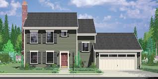 A related advantage is that your new home design will fit on a smaller piece of land. Colonial House Plan 3 Bedroom 2 Bath 2 Car Garage