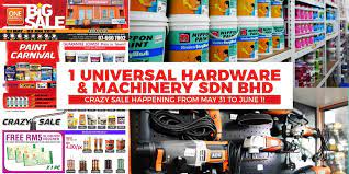 We strive to bring joy, glee & memories to all our fans. Hurry Latest Tools On Bargain At 1 Universal Hardware Machinery Sdn Bhd From May 31 To June 1 Johor Now
