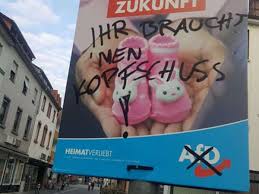 The spd and left formed a coalition government after the 2009 state election, which was renewed after the 2014 state election.in the 2019 european parliament election in germany, afd was the strongest party in brandenburg on. Neu Isenburg Hessen Unbekannte Beschmieren Afd Plakat Mit Drastischem Spruch Kreis Offenbach