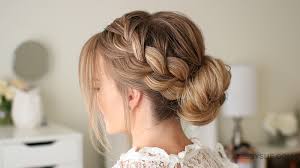 See more ideas about natural hair styles, hair styles, curly hair styles. French Braid Low Bun Missy Sue