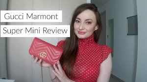Die neue kollektion auf gucci.com entdecken. Gucci Marmont Super Mini Bag Review What S In My Bag By Alicja Griffiths