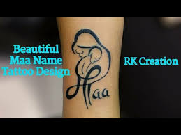 Mother S Day Special Tattoo Design Video Maa Tattoo Rk Creation Youtube