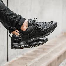 Black And White Air Max 98 Supreme X Nike Air Max 98 Triple Black Nike Air Max Nike Air Max Sale Cheap Nike Air Max