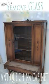 Glass shelves for china cupboards and curio cabinets. How To Remove Glass From Antique China Cabinets Salvaged Inspirations