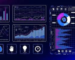 data visualization dashboard showing SEO rankings and AI search metrics photo, AI generated