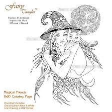 This page depicts the top 10 creepiest coloring pages on the internet. Magical Friends 8x10 Fairy Tangles Printable Coloring Pages Etsy Coloring Pages Coloring Book Pages Halloween Coloring Sheets