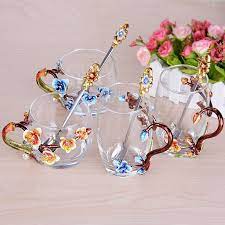 Enamel Orchid Flower Tea Cup Light Up Wall Decor Xiaomi Mijia Lamp Xiaomi Led Desk Lamp Cool Gifts In 2020 Online Christmas Gifts Flower Tea Family Christmas Gifts