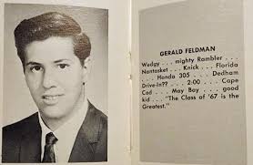 Remembering Gerry Feldman, Natick High School Class of 67