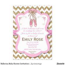 Ballerina Baby Shower Invitation Baby Girl Invitation Zazzle Com Ballerina Baby Shower Invitations Baby Shower Invitations Ballerina Baby Showers