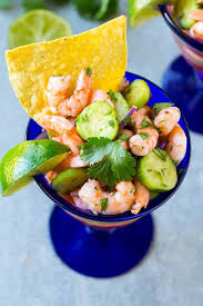 Loaded up with fresh veggies, jalapeno, lime and tomato juices, serve with tortilla chips or on a tostada for a fresh summer meal. This Shrimp Ceviche Recipe Is Easy To Make And Full Of Bright And Zesty Flavor Serve This Ceviche As An Appetizer Or A L Shrimp Ceviche Food Beachbody Recipes